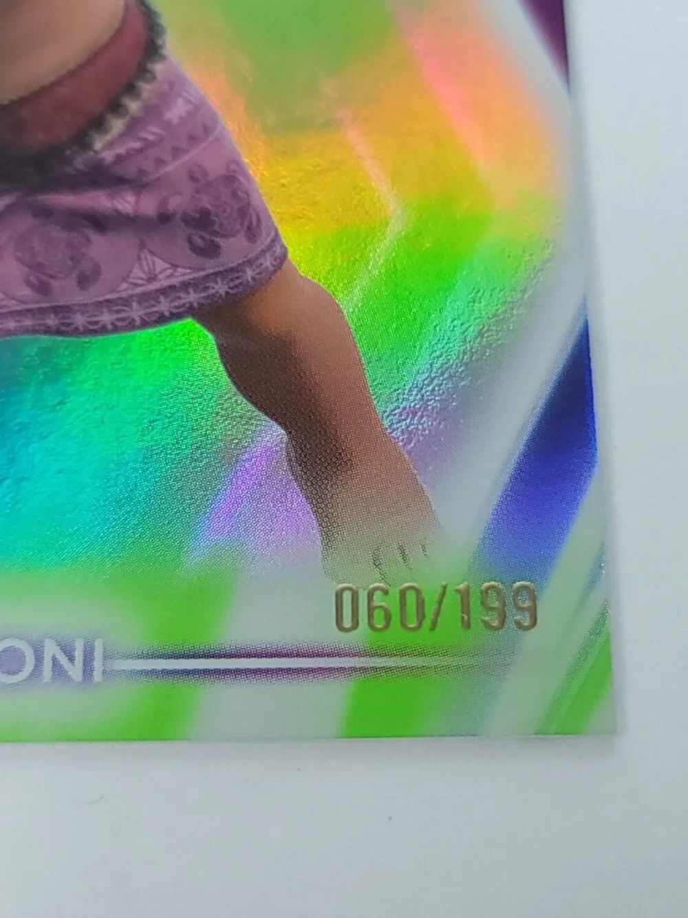 Moni Topps 2026 Disney Neon Holo Parallel Refractor Limited 060/199 - Picture 2 of 4